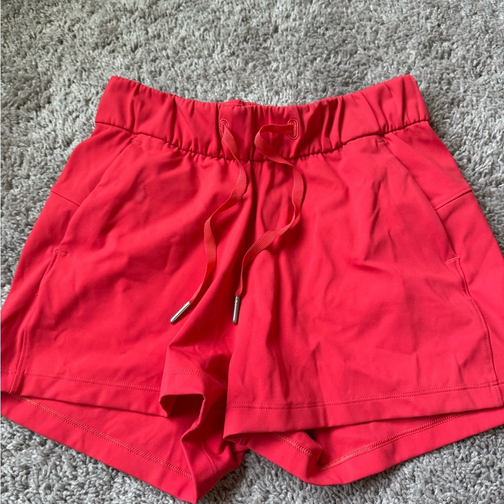 Lululemon Red Shorts